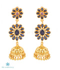 The Pratyusha Silver Kemp Jhumkas