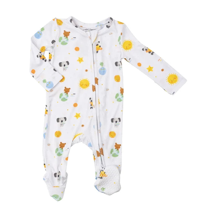 Two Way Zipper Footie - Baby Solar System | Angel Dear - Jenni Kidz