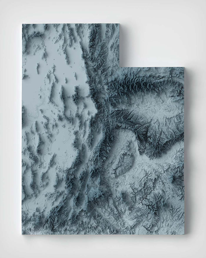 Utah Topographic 3D Relief Map