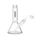 Front view of the 8-inch Valiant Beaker Water Pipe, showcasing the clear glass beaker shape and simple design.