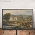 A framed image of View of Hampton Court, Herefordshire, from the Southeast by Turner, 1806