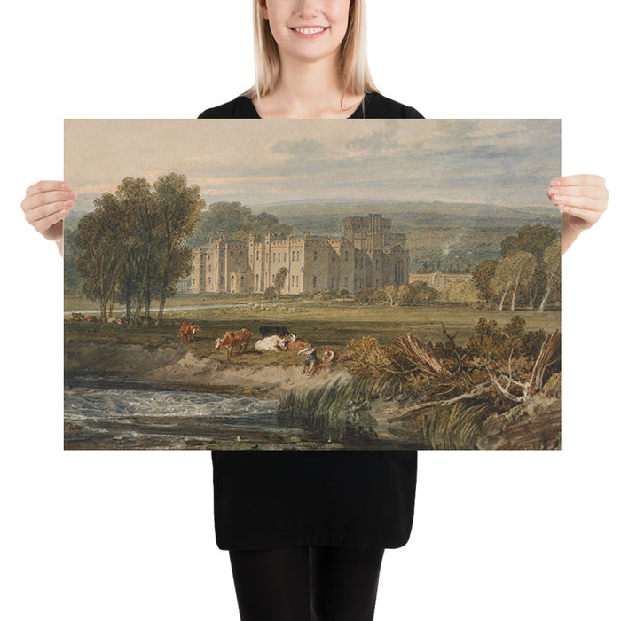View of Hampton Court Castle, Herefordshire, from the Southeast by Turner, 1806