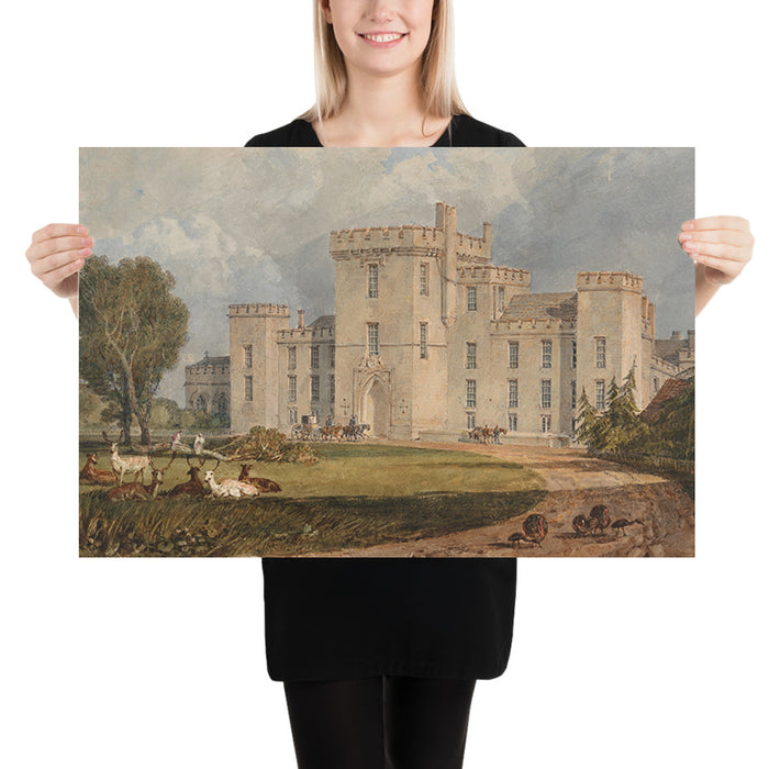 View of Hampton Court, Hertfordshire, from the Northwest by Turner, 1806