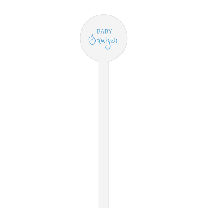wild about baby | stir stick | wooden or acrylic round