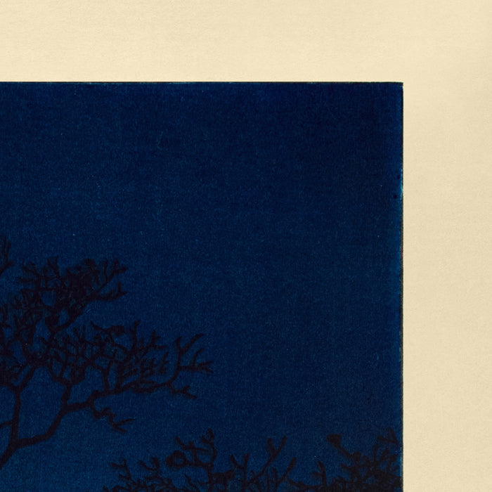 Winter Moon over Toyama Plain by Hasui Kawase, 1931