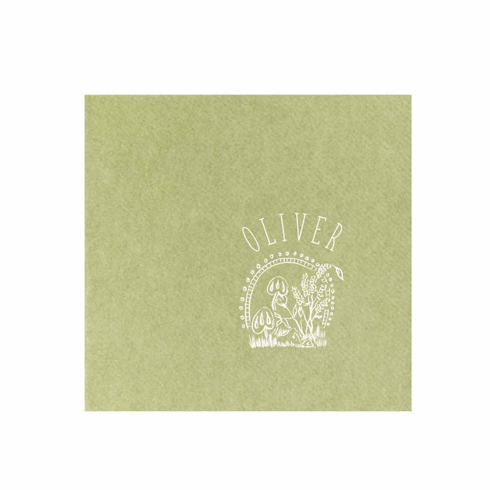 woodland creatures personalized cocktail napkins