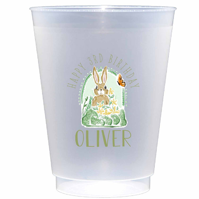 personalized birthday rabbit  | Frosted flex cup