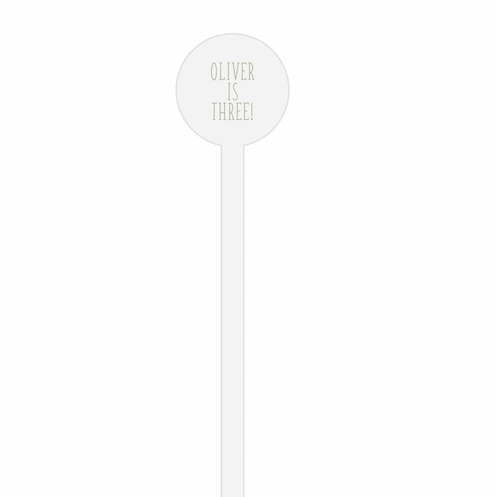woodland creatures personalized stir sticks